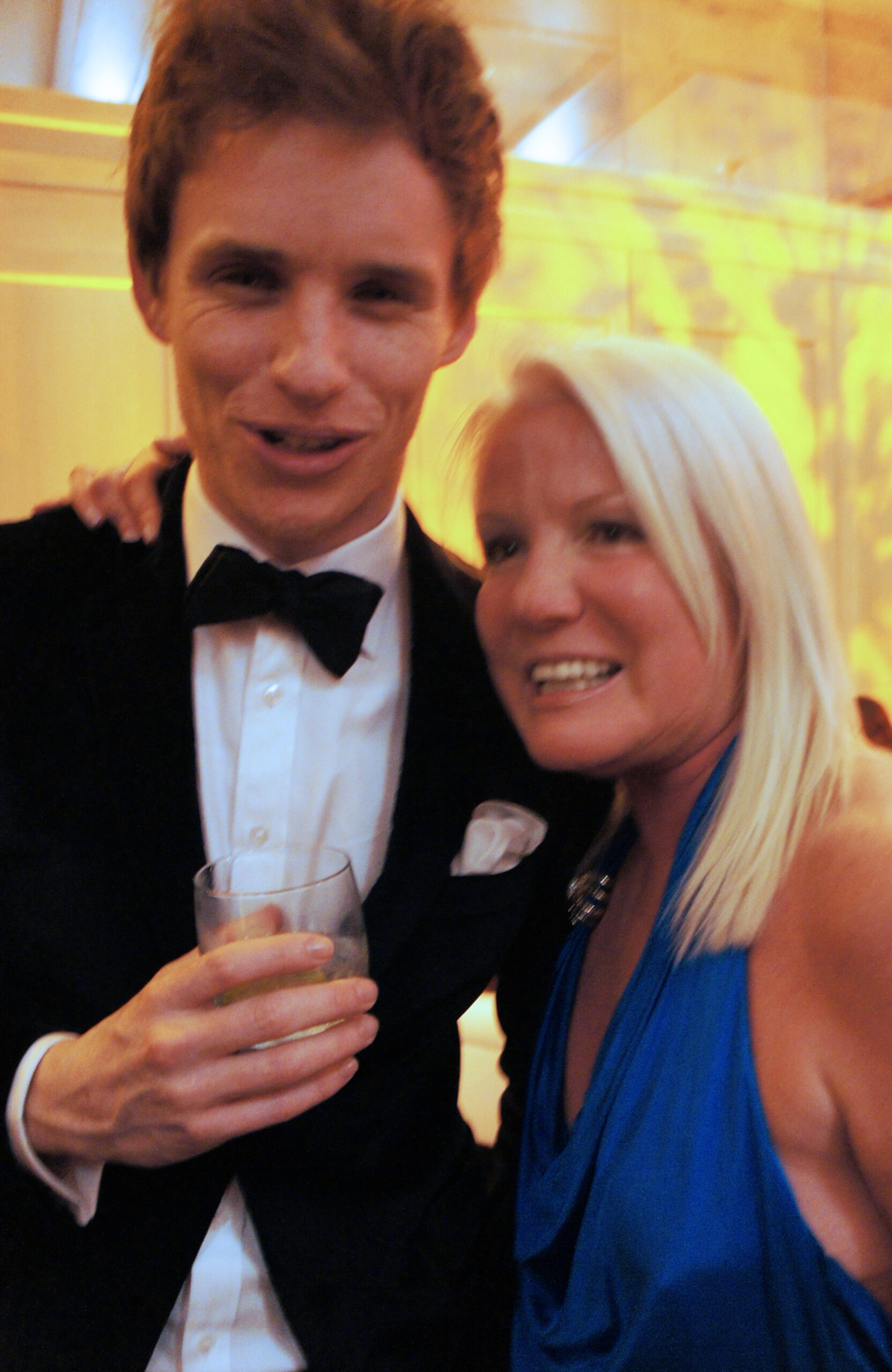 Daphne Barak with Eddie Redmayne