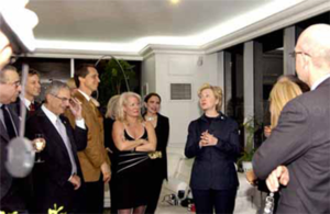 Hillary clinton Daphne Barak plus guests