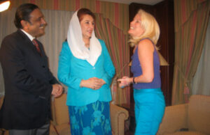Asif Ali Zardari n Benazir Bhutto w Daphne Barak