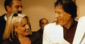 Moammer Qaddafi with Daphne Barak