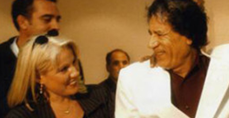 Moammer Qaddafi with Daphne Barak