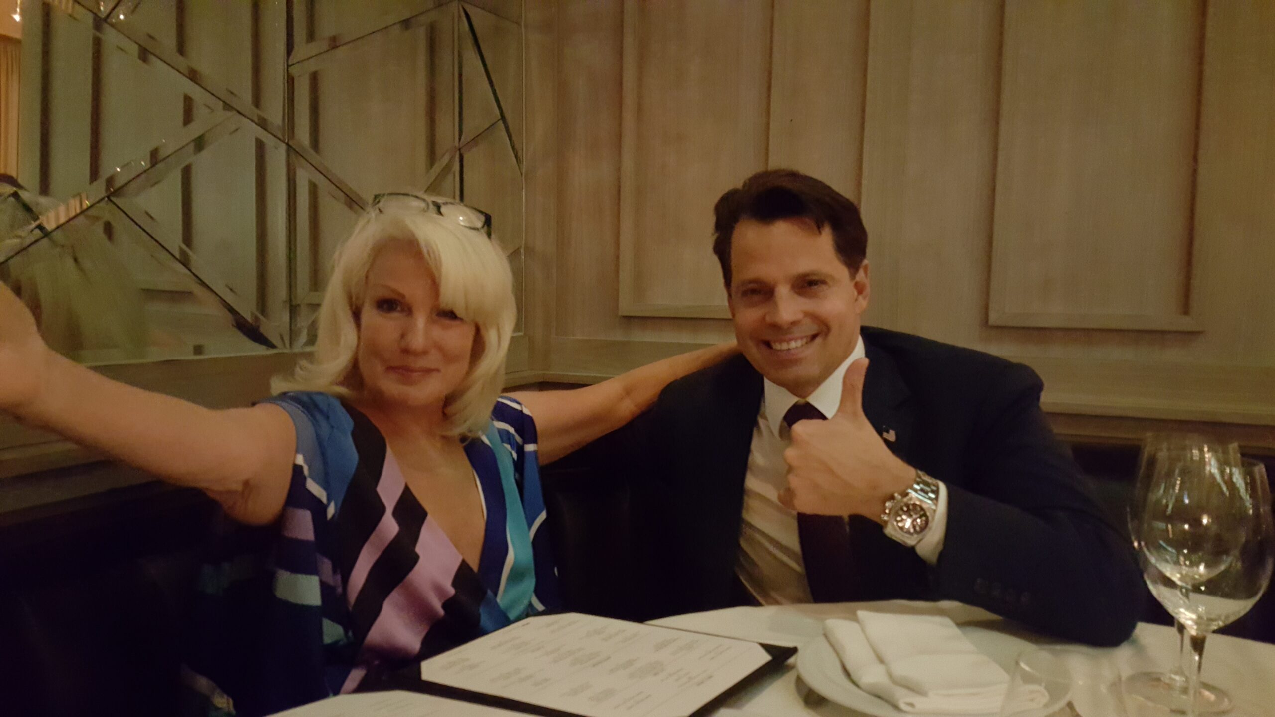 Daphne Barak with Anthony Scaramucci