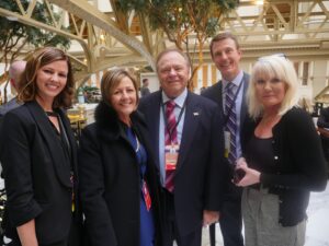 Daphne Barak with Harold Hamm