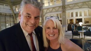 Daphne Barak with Peter King