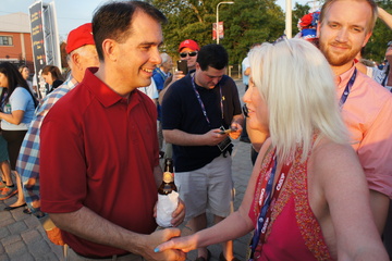 Daphne Barak with Scott Walker