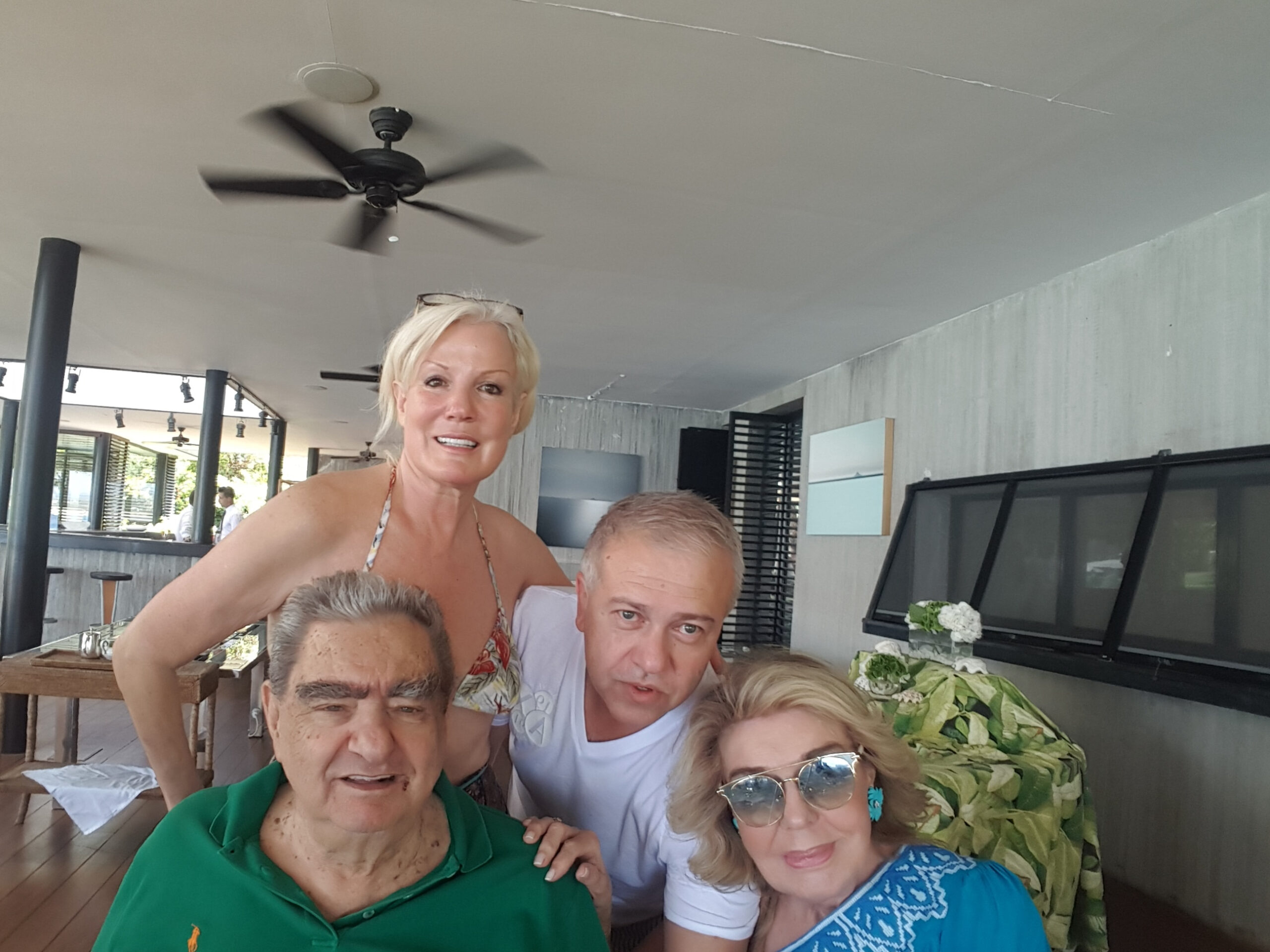 Daphne Barak with Vardinoyannis of Greece